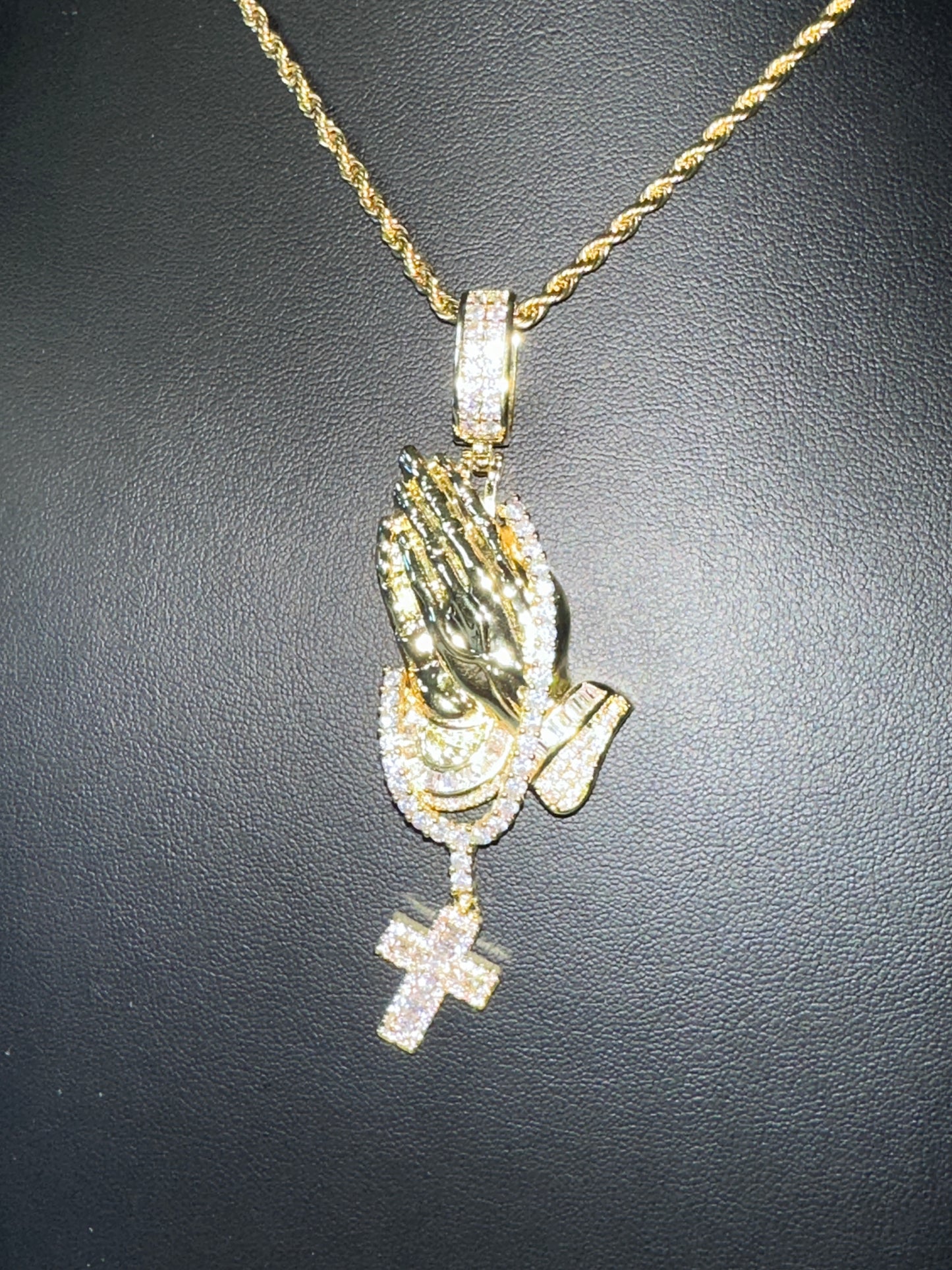 Icy prayer necklace